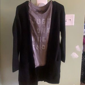Black cardigan